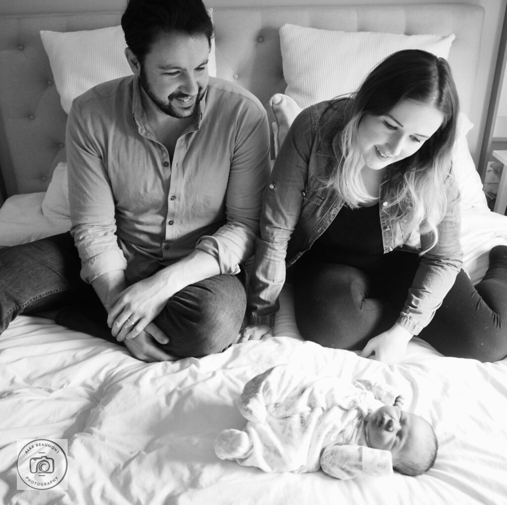 Newborn family photos, in home newborn photography Steyning