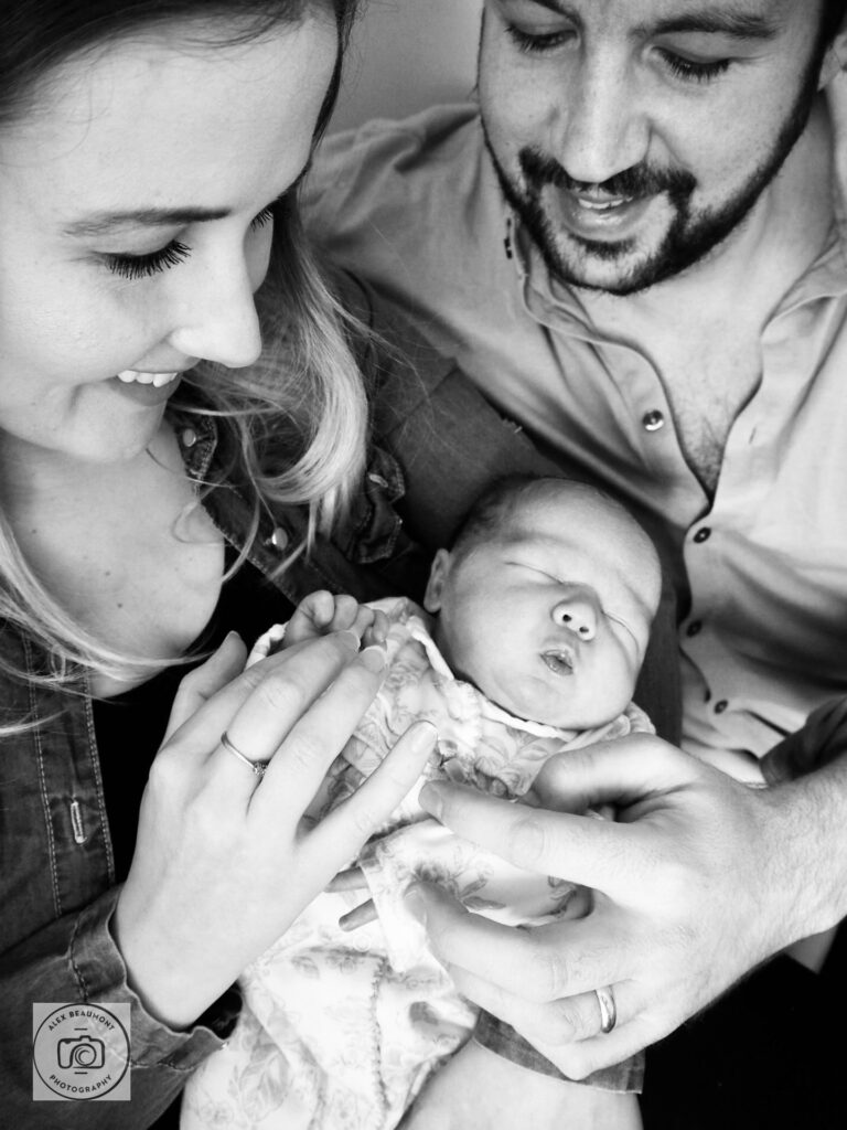 Newborn family photoshoot Burgess Hill